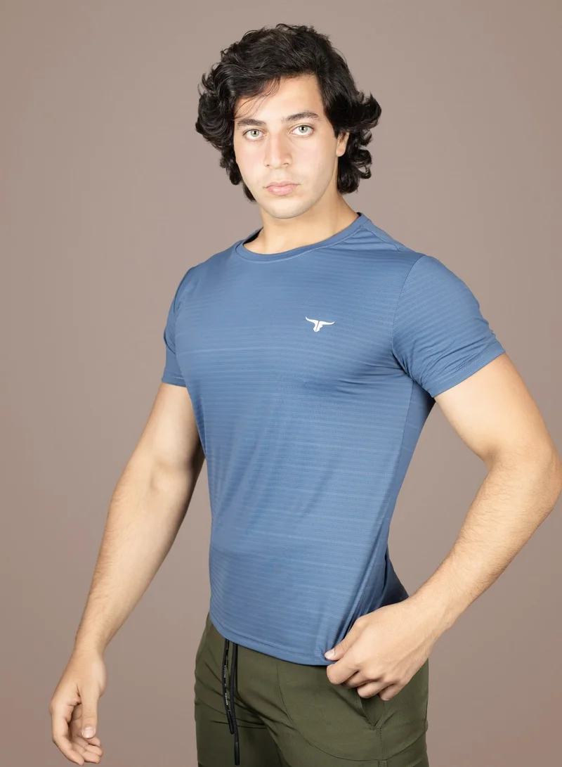 THUGFIT AirmanArmor - Men's Muscle Fit T-Shirt - Blue